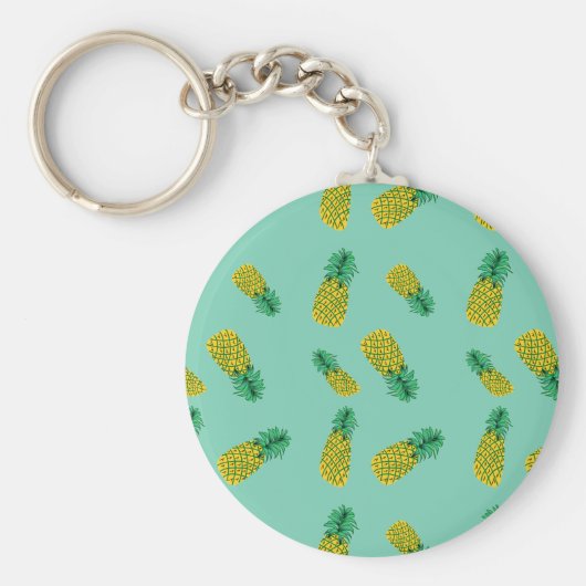 Pineappelpatroon op Sleutelhanger (Voorkant)