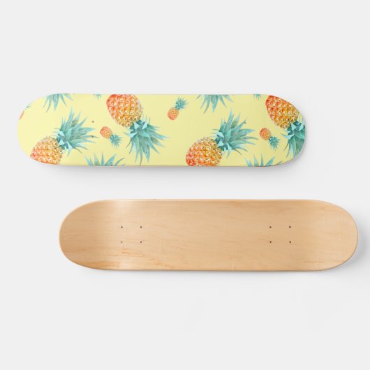 Pineappelpatroon Persoonlijk Skateboard (Horizontaal)