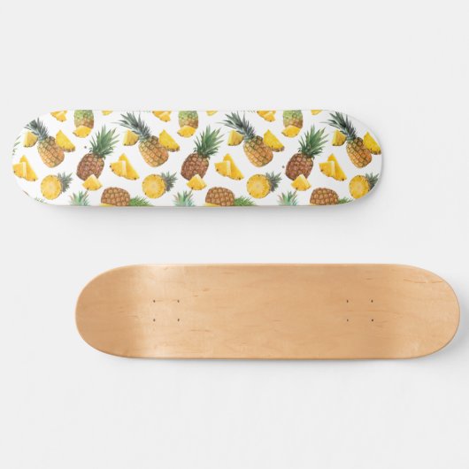 Pineappelpatroon Persoonlijk Skateboard (Horizontaal)