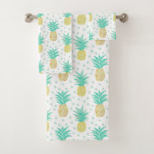 Pineappelpatroon Polka Dot Bath-handdoekset Bad Handdoek (Insitu)