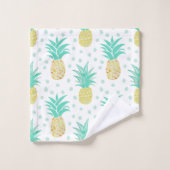 Pineappelpatroon Polka Dot Bath-handdoekset Bad Handdoek (Wasdoekje)