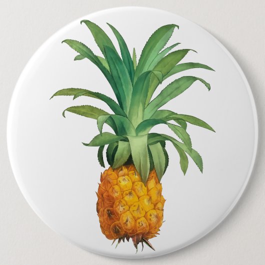 Pineappelpatroon Ronde Button 6,0 Cm (Voorkant)