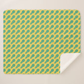 Pineappelpatroon Sherpa Deken (Voorkant (horizontaal))