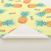 Pineappelpatroon Sherpa Deken (3/4)