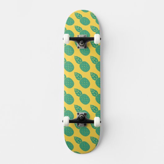 Pineappelpatroon Skateboard (Voorkant)