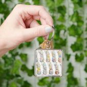 Pineappelpatroon Sleutelhanger (Hand)