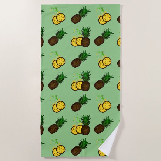Pineappelpatroon Strandlaken (Voorkant)