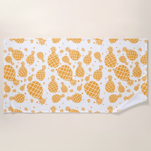 Pineappelpatroon Strandlaken (Voorkant)