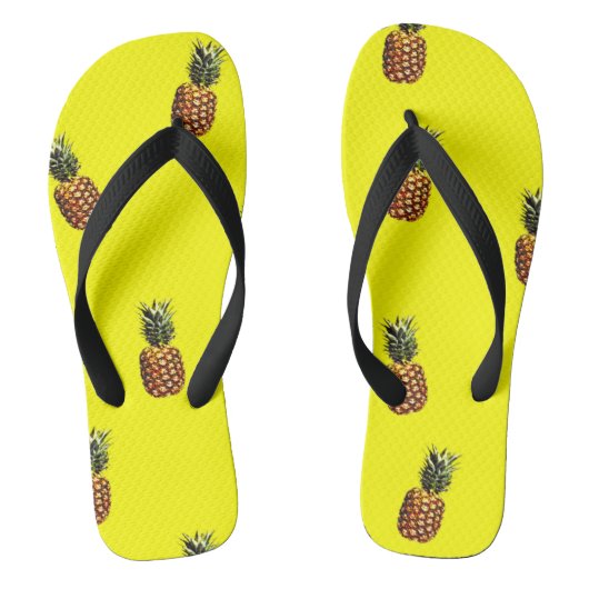 Pineappelpatroon Teenslippers (Voetbed)