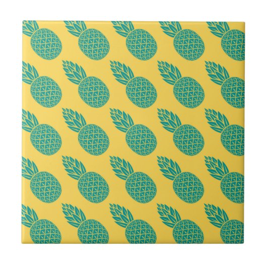 Pineappelpatroon Tegeltje (Voorkant)