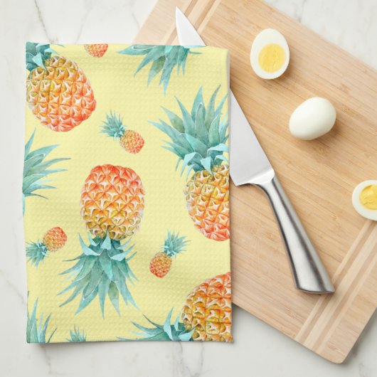 Pineappelpatroon Theedoek (Quarter Fold)