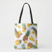 Pineappelpatroon Tote Bag (Voorkant)