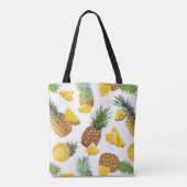 Pineappelpatroon Tote Bag (Achterkant)
