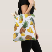 Pineappelpatroon Tote Bag (Dichtbij)