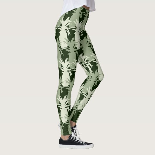PINEAPPELTROPISCH PATROON LEGGINGS (Rechts)