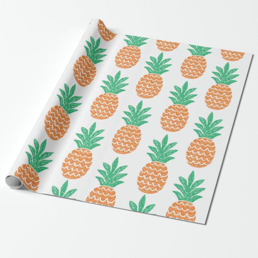 pineappelvormig vormgegeven cadeaupapier (Uitgerold)