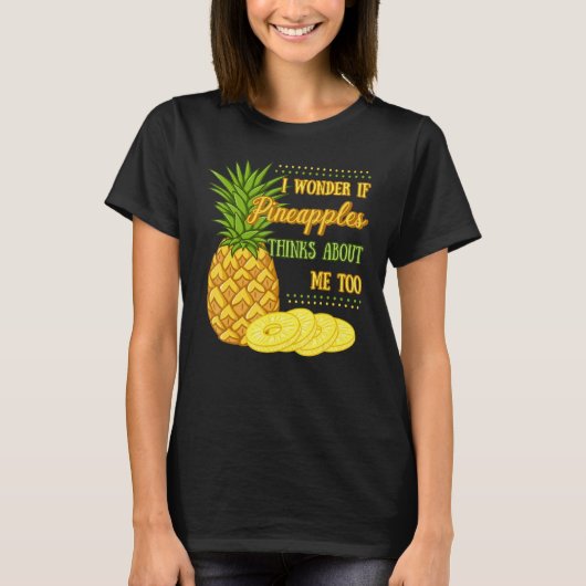 Pineappelvruchtensap Funny Hawaiian Quotes T-shirt (Voorkant)