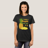 Pineappelvruchtensap Funny Hawaiian Quotes T-shirt (Voorkant volledig)