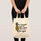 Pineappelwinkelen canvas tas (Voorkant (product))