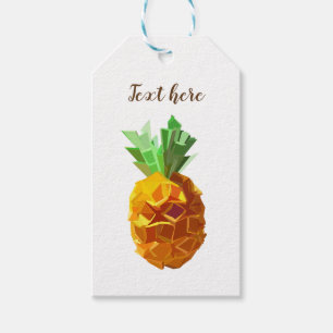 Pineapple aangepaste tekst cadeau Labels Cadeaulabel