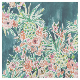 PINEAPPLE ARTIJ Lush Tropical Boho Floral Stof