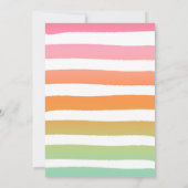 Pineapple Baby shower Invitation Tropical Shower Kaart (Achterkant)