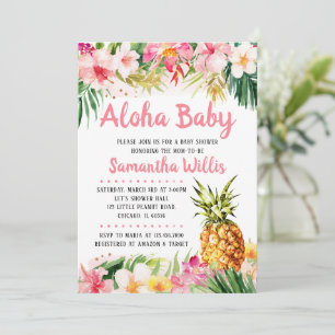 Pineapple Baby Shower Uitnodiging