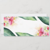 Pineapple Beach Boarding Pass Ticket Baby shower Kaart (Achterkant)