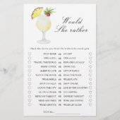 Pineapple bridal shower - Would she rather game (Voorkant)