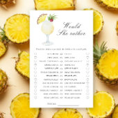 Pineapple bridal shower - Would she rather game