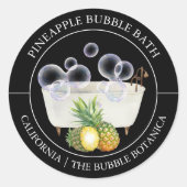 Pineapple Bubble Bath label (Voorkant)