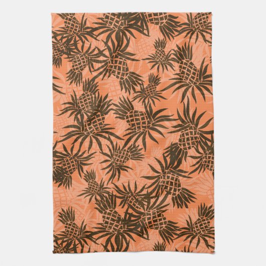 Pineapple Camo Hawaiian Kitchen Towel Theedoek (Verticaal)
