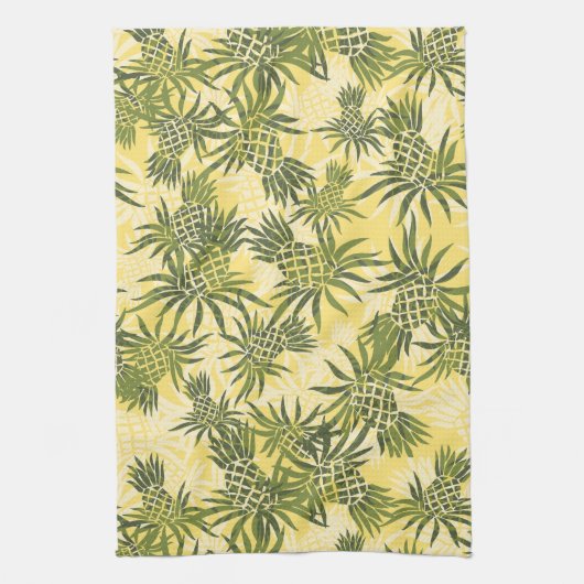 Pineapple Camo Hawaiian Kitchen Towel Theedoek (Verticaal)