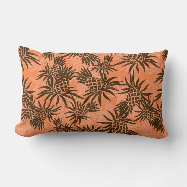 Pineapple Camo Hawaiian Lumbar Kussens (Voorkant)