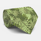 Pineapple Camo Hawaiian Necktie Stropdas (Opgerold)