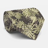 Pineapple Camo Hawaiian Necktie Stropdas (Opgerold)