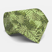 Pineapple Camo Hawaiian Necktie Stropdas (Opgerold)