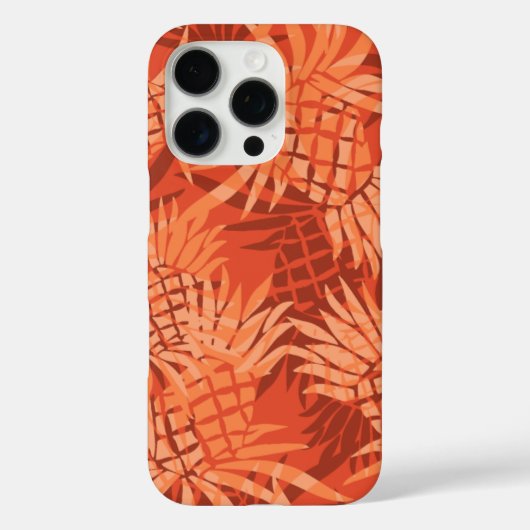 Pineapple Camo Hawaiian Sinaasappel Case-Mate iPhone Case (Achterkant)