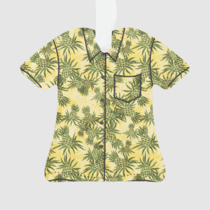 Pineapple Camo Hawaiian Tropisch Aloha Shirt Ornament
