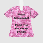 Pineapple Camo Hawaiian Tropisch Aloha Shirt Ornament (achterkant)