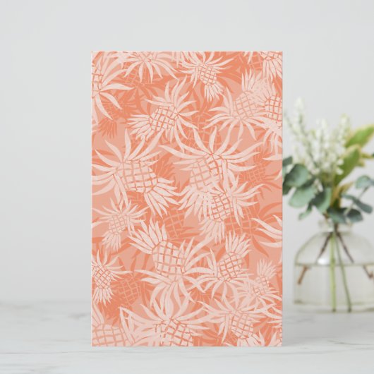 Pineapple Camo Hawaiian Tropisch Briefpapier (Staand voorkant)