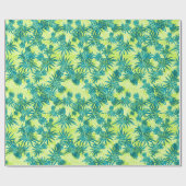 Pineapple Camo Hawaiian Tropisch Cadeaupapier (Vlak)