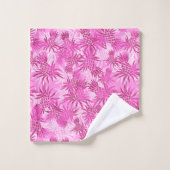 Pineapple Camo Hawaiian Tropisch Coördinaat - Roze Bad Handdoek (Wasdoekje)
