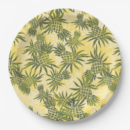 Pineapple Camo Hawaiian Tropisch Papieren Bordje