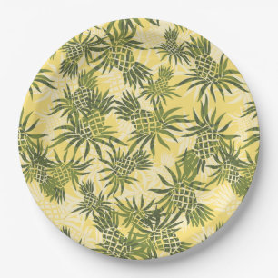 Pineapple Camo Hawaiian Tropisch Papieren Bordje