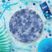 Pineapple Camo Hawaiian Tropisch Papieren Bordje (Feest)