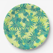 Pineapple Camo Hawaiian Tropisch Papieren Bordje (Voorkant)