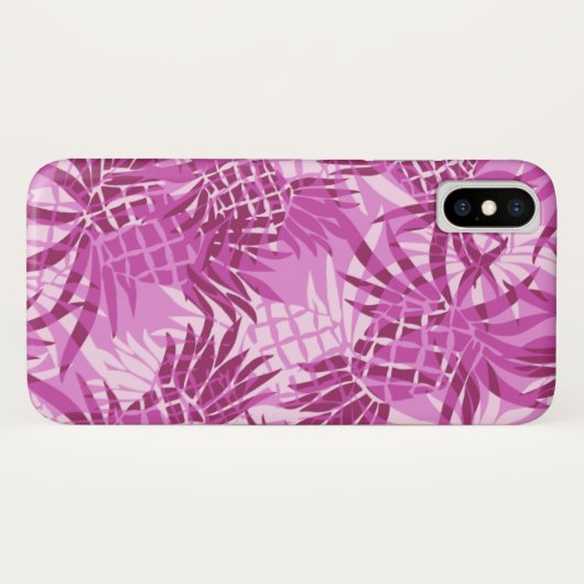 Pineapple Camo Hawaiian Tropisch - Roze Case-Mate iPhone Case (Achterkant (horizontaal))