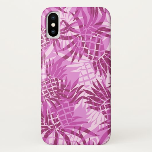 Pineapple Camo Hawaiian Tropisch - Roze Case-Mate iPhone Case (Achterkant)