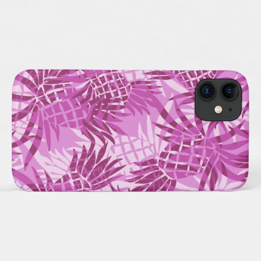 Pineapple Camo Hawaiian Tropisch - Roze Case-Mate iPhone Case (Achterkant (horizontaal))